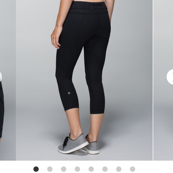 Lululemon run inspire crop II size 2 - special edition rare embossed camo print - Picture 2 of 9